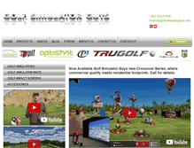 Tablet Screenshot of golfsimulatorguys.com